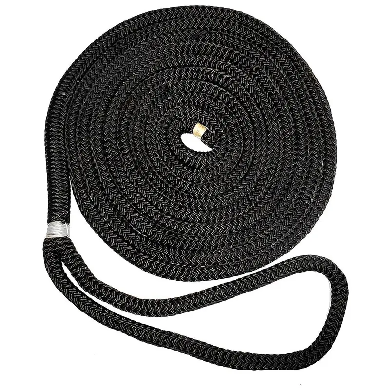 1/2" Black Double Braid Dock Line – 25 Ft [C5054-16-00025] 1