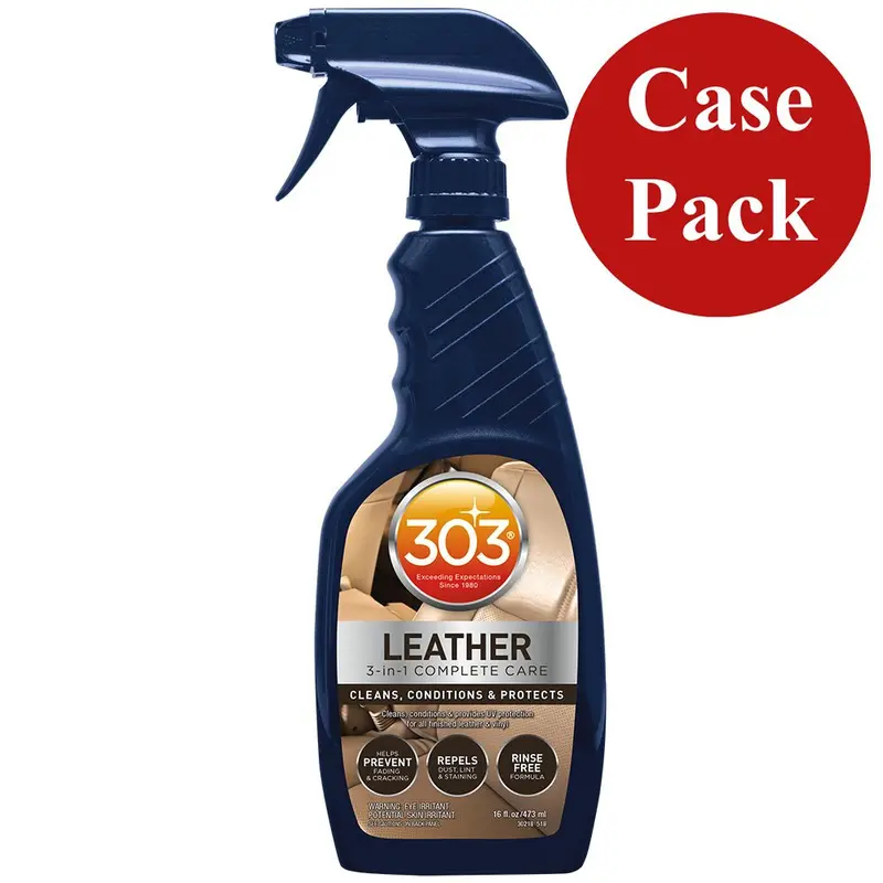303 Leather 3-In-1 Complete Care Solution – 16 Oz Bottle (Pack Of 6) 1