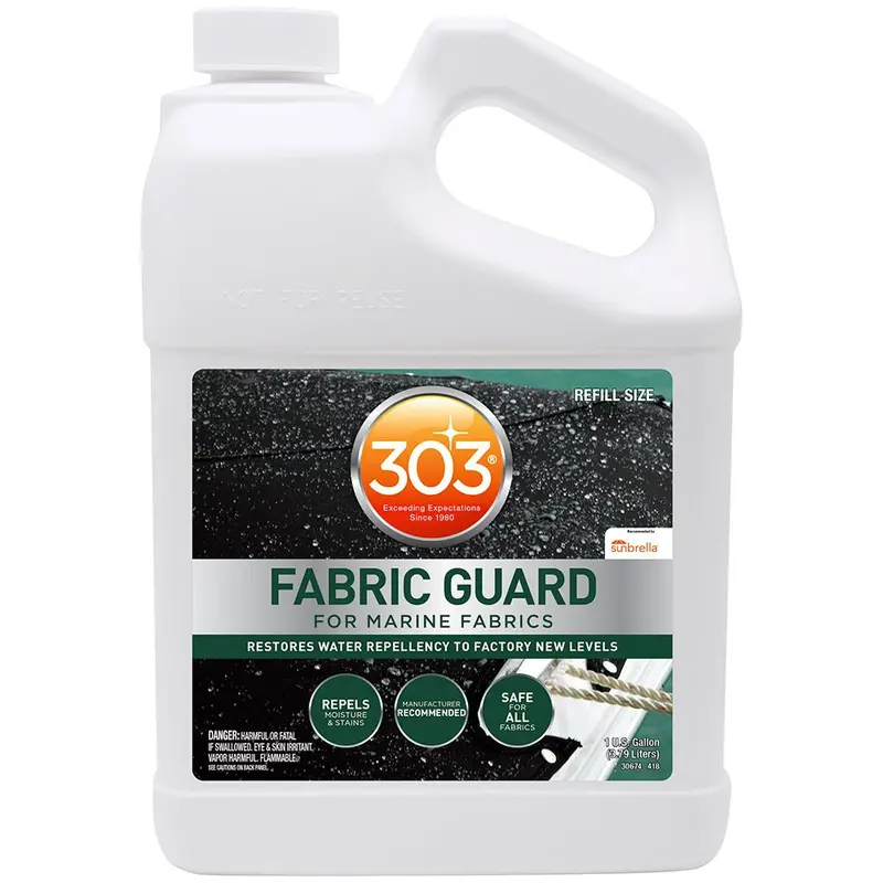303 Marine Fabric Guard – 1-Gallon Water-Repellent Spray For Upholstery & Canvas [30674] 1