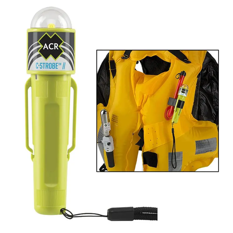 Acr C-Strobe Led Emergency Signal Light – Uscg & Solas Certified, Jacket-Mountable, Model 3965 1
