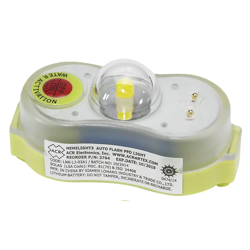 Acr Hemilight 3 Automatic Water-Activated Survivor Locator Light (Model 3764.1) 1