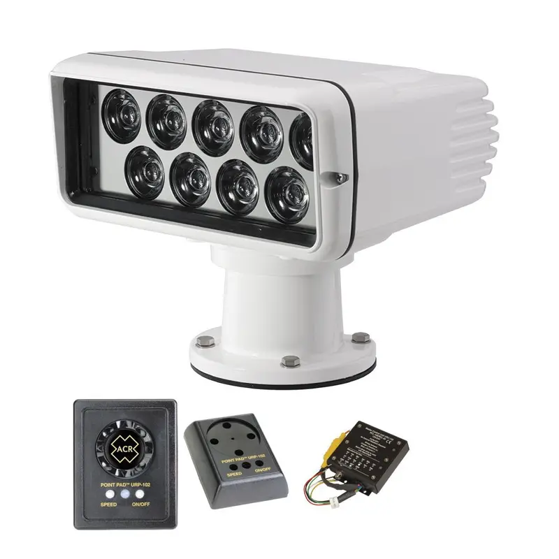 Acr Rcl-100 White Led Searchlight Kit – Dual-Voltage 12V/24V Marine Spotlight 1