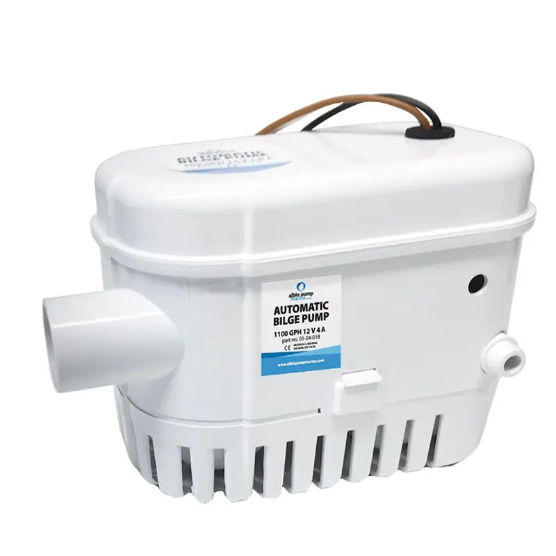 Albin Group 12V Automatic Bilge Pump – 1100 Gallons Per Hour (Gph) Capacity 1