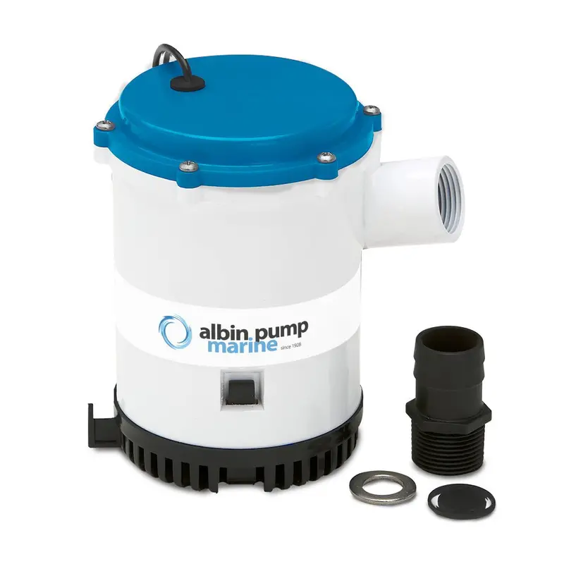 Albin Group 12V Heavy-Duty Bilge Pump – 1750 Gallons Per Hour (Gph) Capacity 1