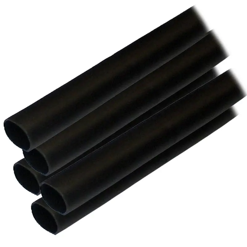Ancor 1/2" Adhesive-Backed Heat Shrink Sleeve – 12" Length, 5-Pack, Black (305124) 1
