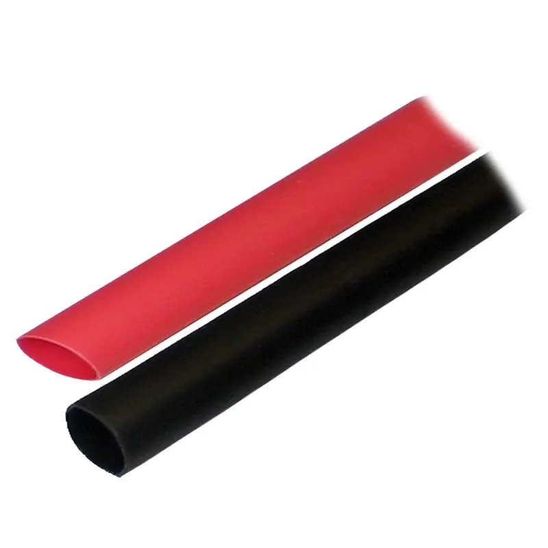 Ancor 1/2" Adhesive-Lined Heat Shrink Tubing – 3" Length, 2-Pack, Black & Red (Model 305602) 1