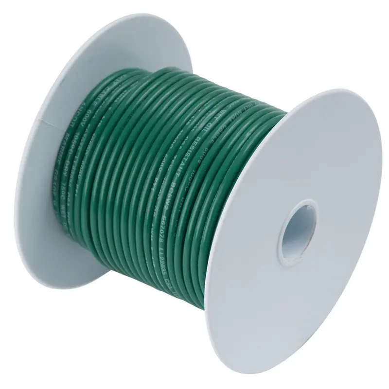 Ancor 10 Awg Green Marine Primary Wire – 100-Foot Spool (108310) 1