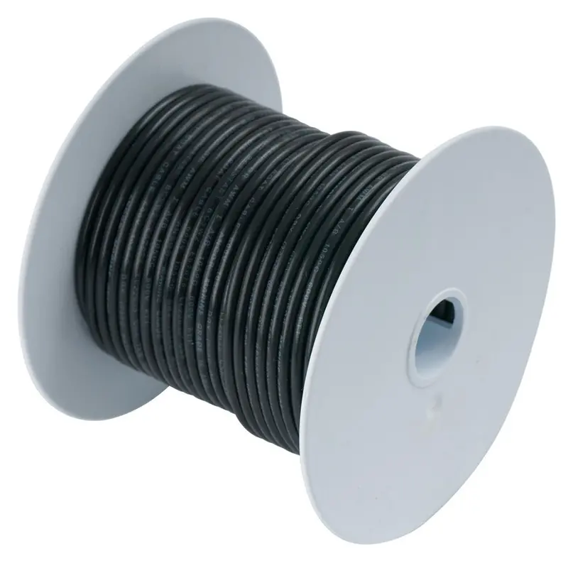Ancor 12 Awg Black Tinned Copper Marine Wire – 250-Foot Spool [106025] 1
