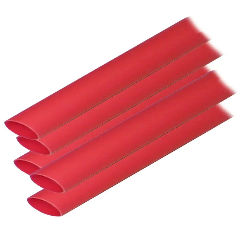 Ancor Adhesive-Lined Heat Shrink Tubing – 1/2 In X 12 In, Red, 5-Pack (Model 305624) 1