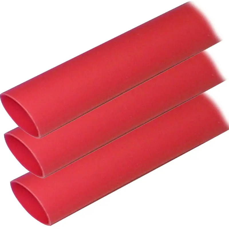 Ancor Adhesive-Lined Heat Shrink Tubing – 1 In X 12 In, Red, 3-Pack (Model 307624) 1