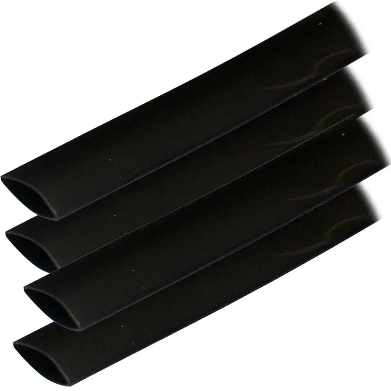 Ancor Adhesive-Lined Heat Shrink Tubing – 3/4 In X 12 In, Black, 4-Pack (Model 306124) 1