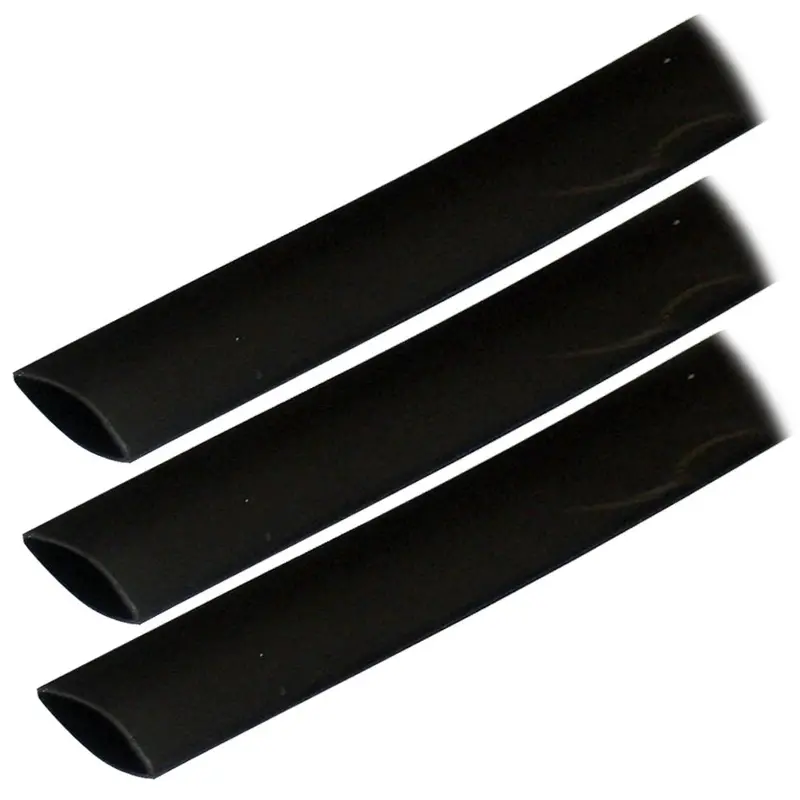 Ancor Adhesive-Lined Heat Shrink Tubing – 3/4 In X 3 In, Black, 3-Pack (Model 306103) 1