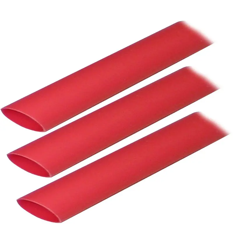 Ancor Adhesive-Lined Heat Shrink Tubing – 3/4 In X 3 In, Red, 3-Pack (Model 306603) 1