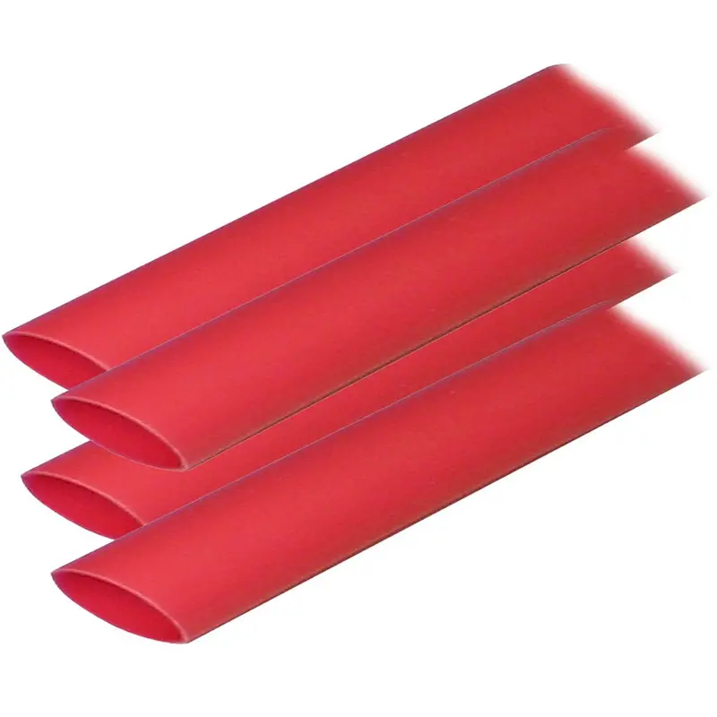 Ancor Adhesive-Lined Heat Shrink Tubing – 3/4 In X 6 In, Red, 4-Pack (Model 306606) 1