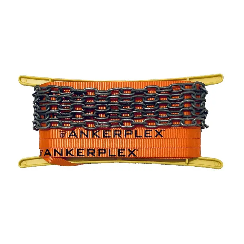 Ankerplex Flat Anchor Rope With Galvanized Chain — 75-Foot Line + 9-Foot Chain On Storage Reel For Boats Up To 15 Feet [Afl25] 1
