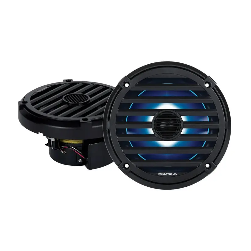 Aquatic Av El424 Black 6.5-Inch Elite Rgb Marine Speakers (Pair) 1