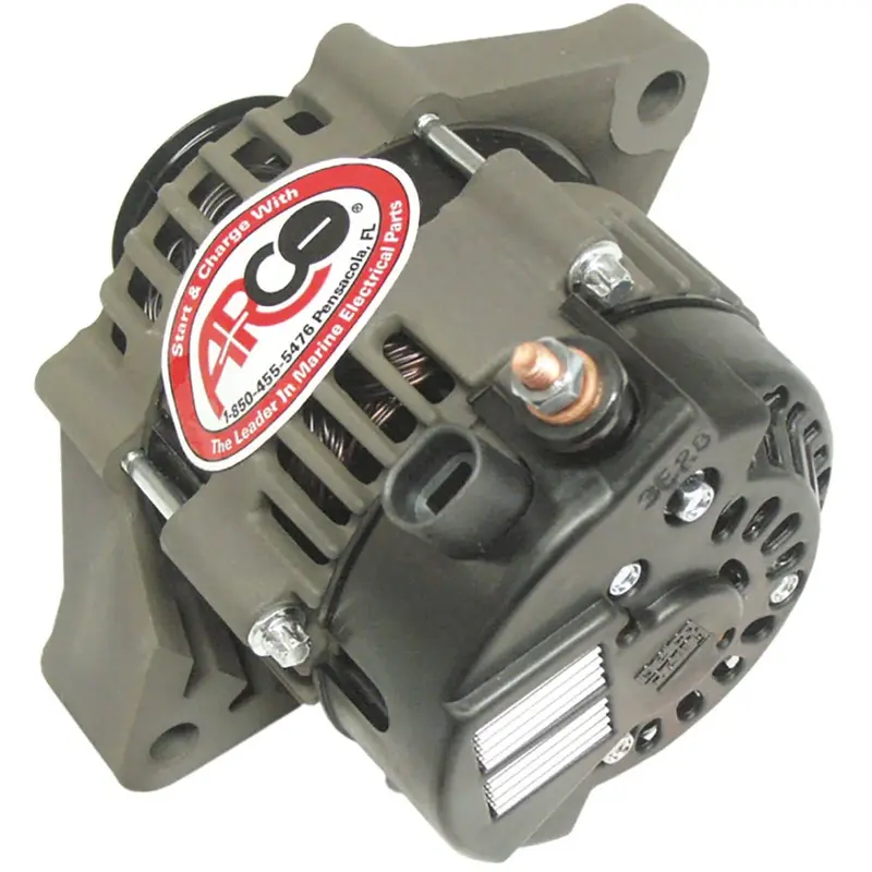 Arco Marine 12V 50A Alternator Featuring Multi-Groove Pulley – Optimized For Outboard Use (Model 20850) 1
