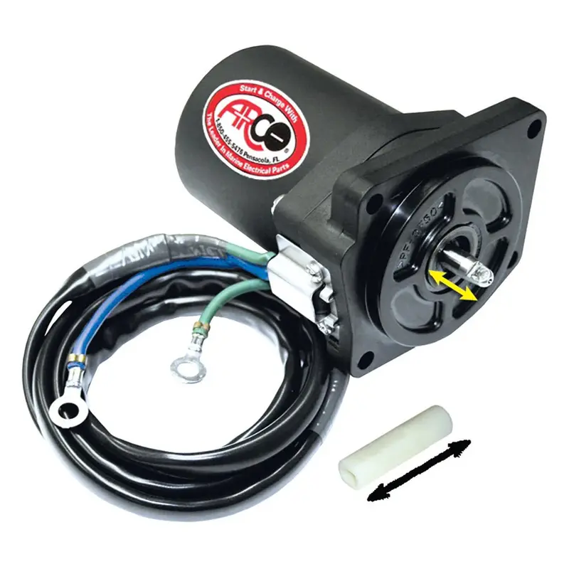 Arco Marine Yamaha Tilt Trim Motor – 4-Bolt Mount, 5/8" Flat Blade Shaft (Model 6258) 1