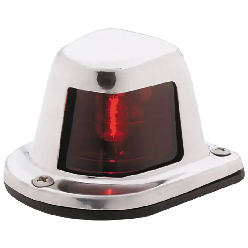 Attwood 12V Red Sidelight – 1-Mile Deck-Mount Navigation Light, Corrosion-Resistant Housing 1