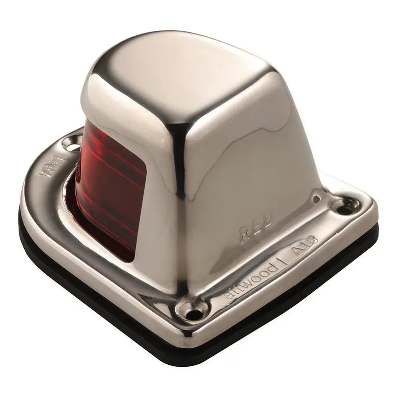 Attwood 12V Red Sidelight – 1-Mile Deck-Mount Navigation Light, Corrosion-Resistant Housing 2