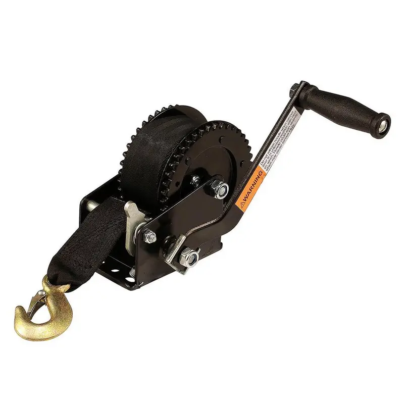 Attwood 2000-Pound Dual-Drive Winch With 2-Inch × 20-Foot Nylon Strap [11195-4] 1