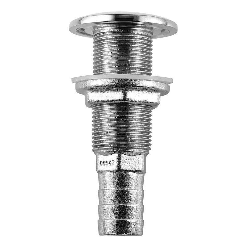 Attwood 3/4" Stainless Steel Thru-Hull Fitting – Straight Barbed Marine Installation [66547-3] 1