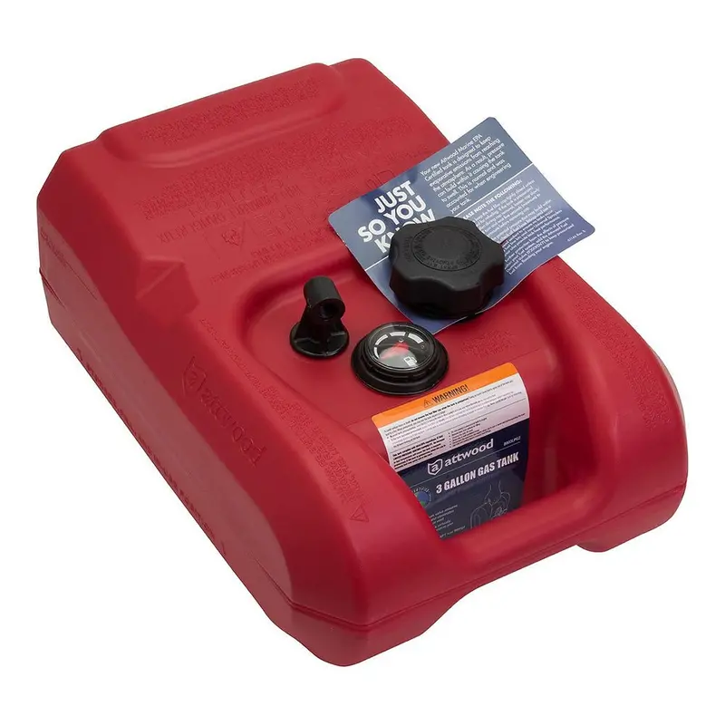 Attwood 3-Gallon Portable Marine Fuel Tank With Integrated Fuel Gauge 1