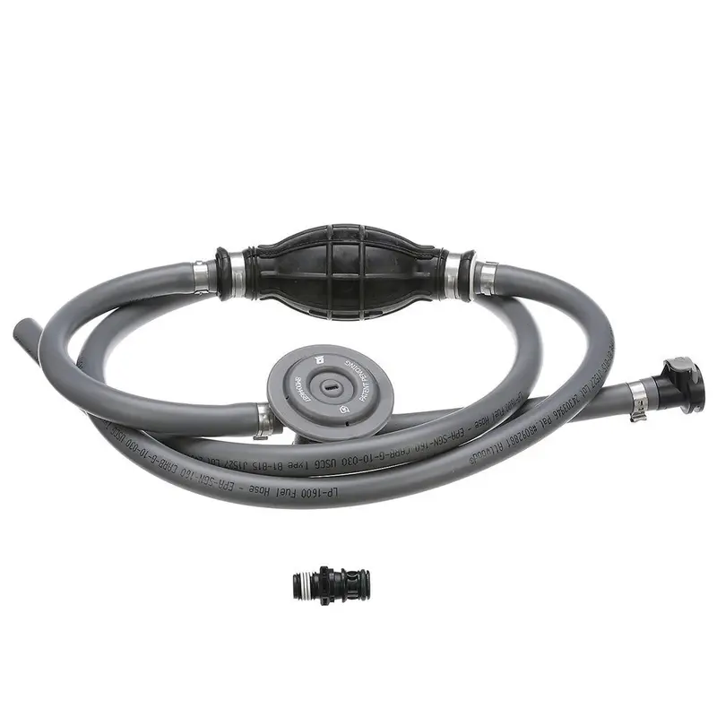 Attwood 93806Uusd7 Universal Fuel Line Kit With Sprayless Connectors And Demand Valve – 3/8" X 6' 1
