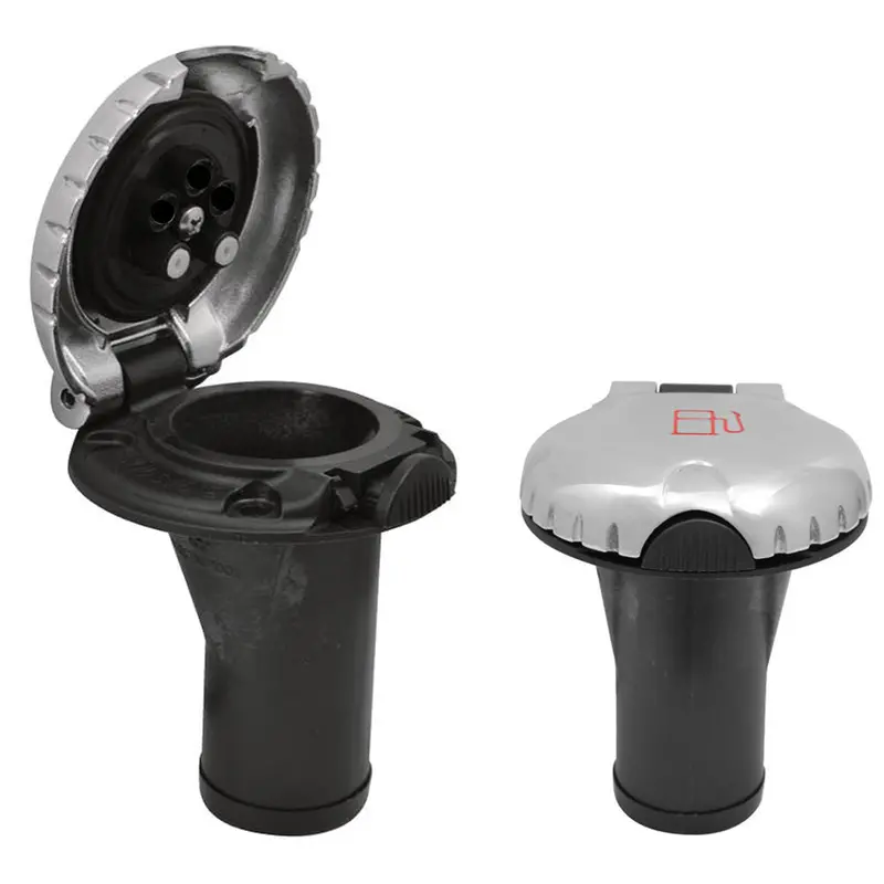 Attwood Deck Fill Assembly For Carbon Canister Systems — Straight Body With Scalloped Chrome Cap [99Dfccsz1S] 1
