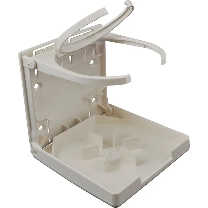 Attwood Dual-Ring Fold-Up Drink Holder – White Finish 1