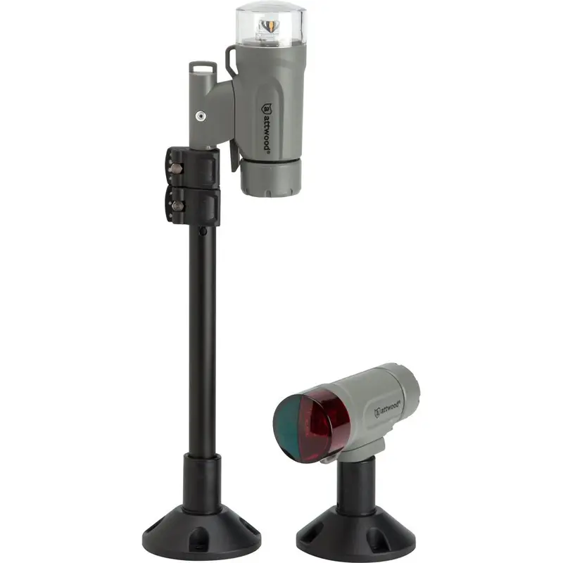 Attwood Paddlesport Portable Navigation Light Kit – Gray, Screw Or Adhesive Mount Only 1