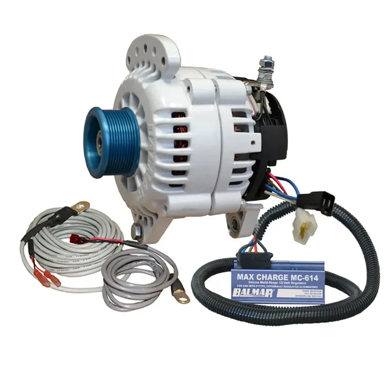 Balmar 100A 12V Dual-Foot Saddle-Mount Alternator Kit With J10 Pulley, Mc Regulator & Temp Sensor 1