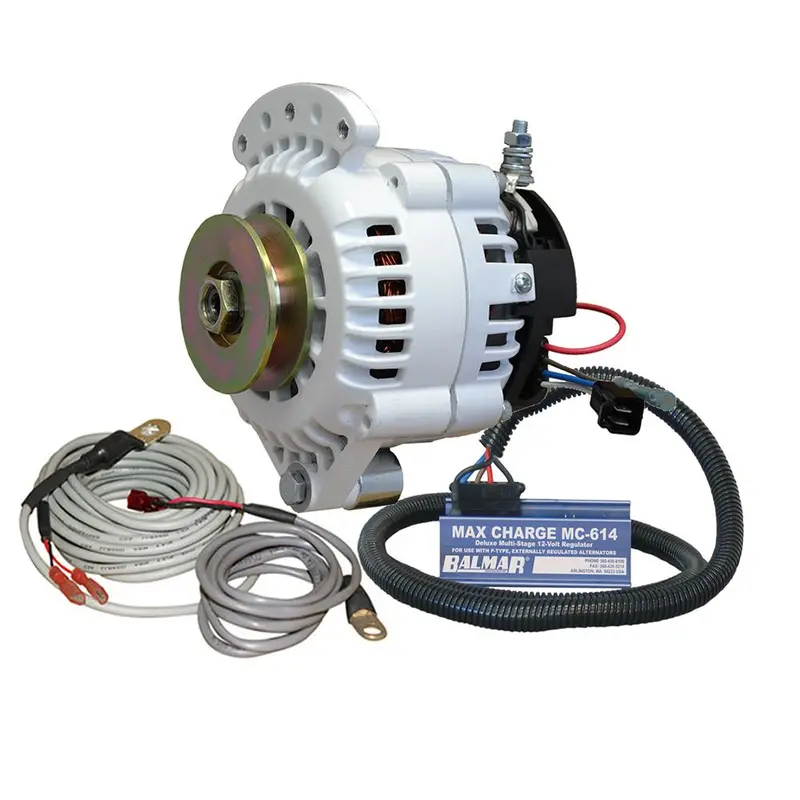 Balmar 100A 12V Single-Foot Alternator Kit With Mc Regulator And Temperature Sensor 1