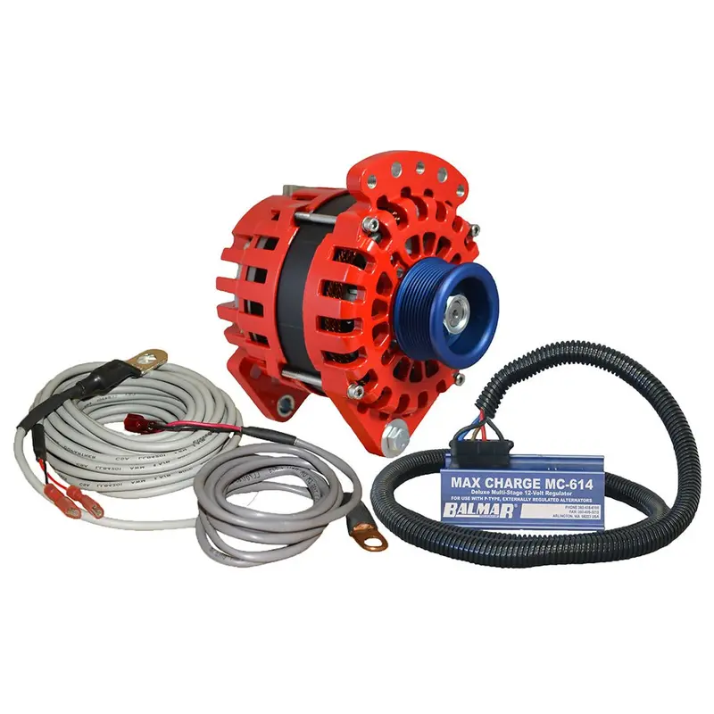 Balmar Xt-Df-170-J10-Kit Alternator Kit – Dual-Foot Saddle J10 Serpentine Pulley, 170A, 12V With Regulator & Temp Sensor 1