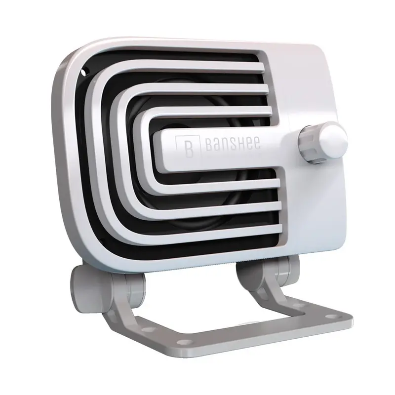 Banshee Marine Active White External Vhf Speaker – Marine-Grade Enclosure 1