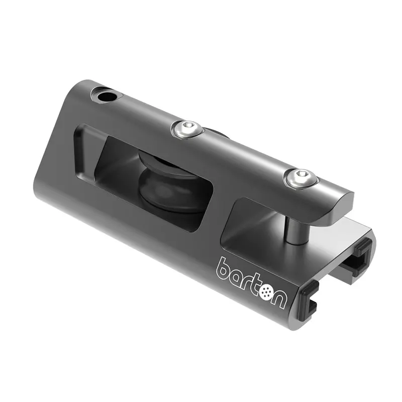 Barton 32Mm Black Genoa Car Track With End Stop And Becket 1