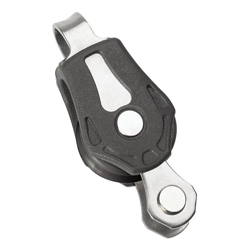 Barton Marine Size 0 Single Fixed-Eye Pulley With Becket – 20Mm Plain Bearing – Model N00111 1