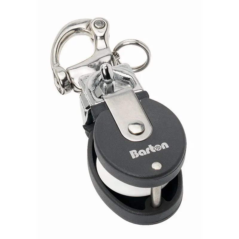 Barton Marine Size 2 Snatch Block – 35Mm Sheave With Stainless Steel Snap Shackle (90301) 1