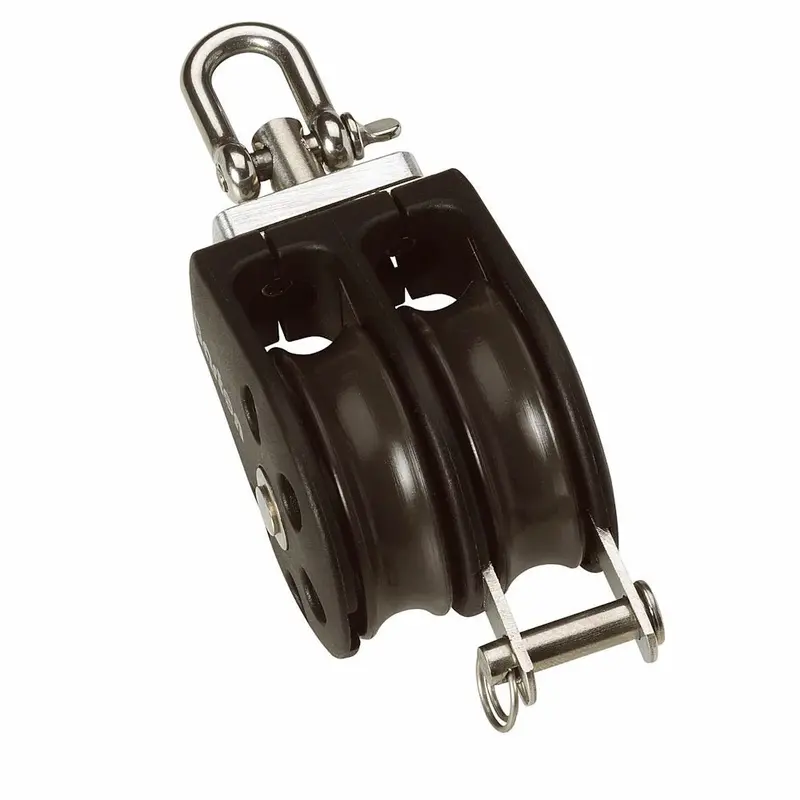 Barton Size 2 (35Mm) Double-Swivel Plain-Bearing Pulley Block With Becket – Model N02231 1