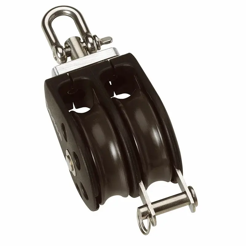 Barton Size 3 (45Mm) Double-Swivel Plain-Bearing Pulley Block With Becket – Model N03231 1