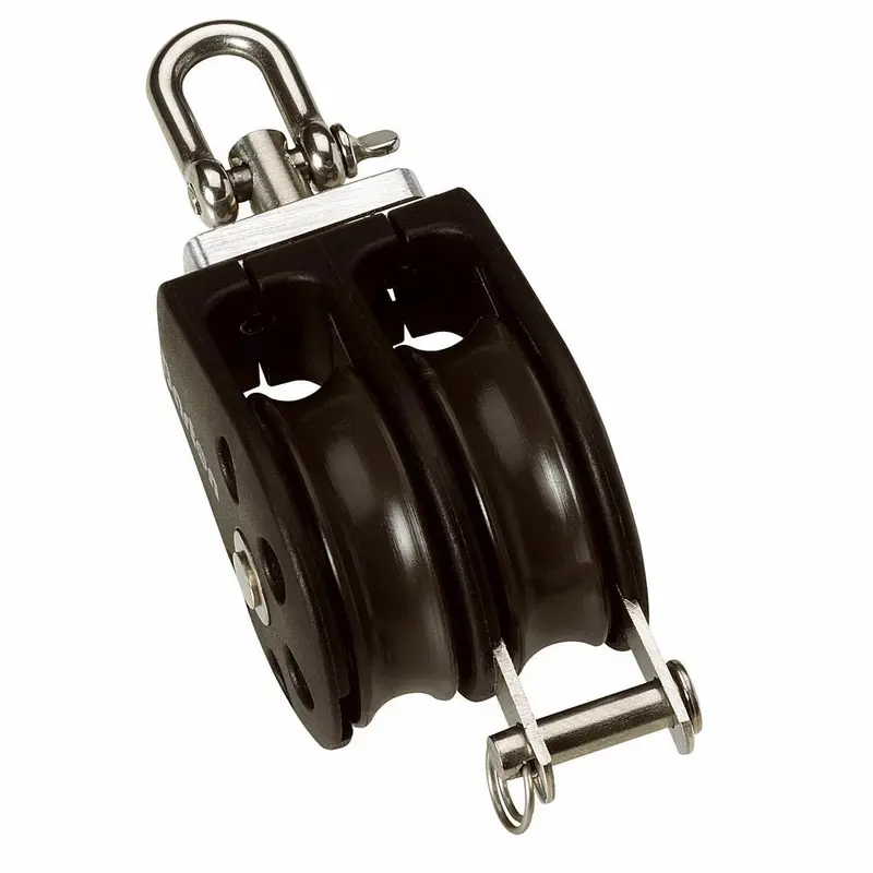 Barton Size 5 (54Mm) Double-Swivel Plain-Bearing Pulley Block With Becket – Model N05231 1