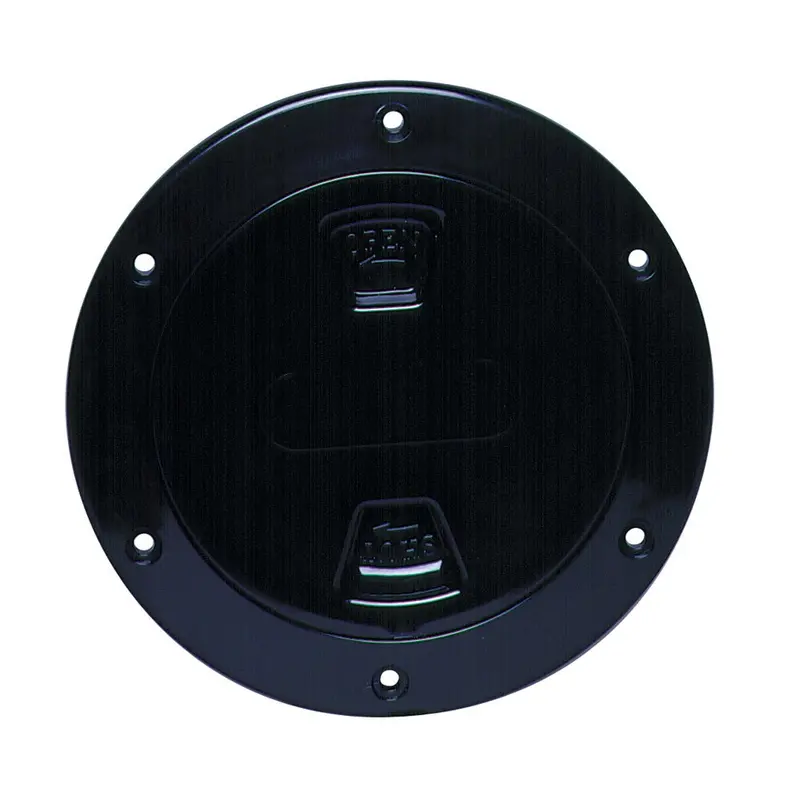 Beckson 4-Inch Smooth-Center Screw-Out Deck Plate – Black (Dp40-B) 1