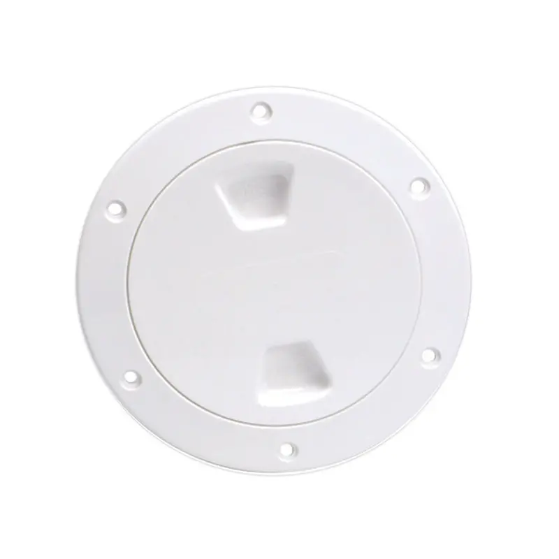Beckson 4-Inch Smooth-Center Screw-Out Deck Plate – White (Dp40-W) 1