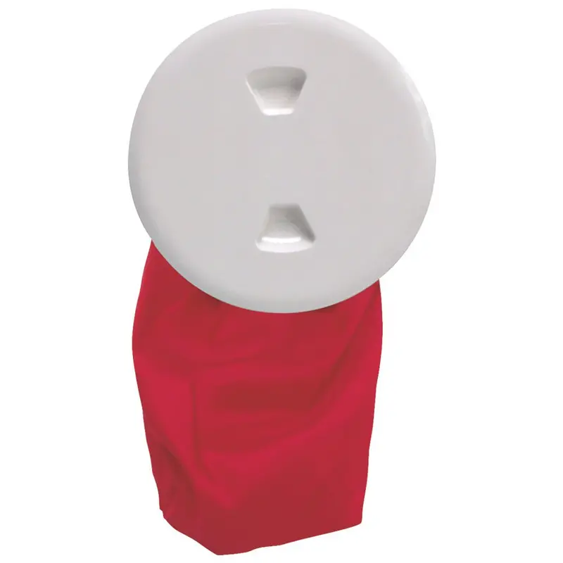 Beckson 5-Inch Stow-Away Deck Plate With 12-Inch Storage Bag – White (Dp50Bw) 1