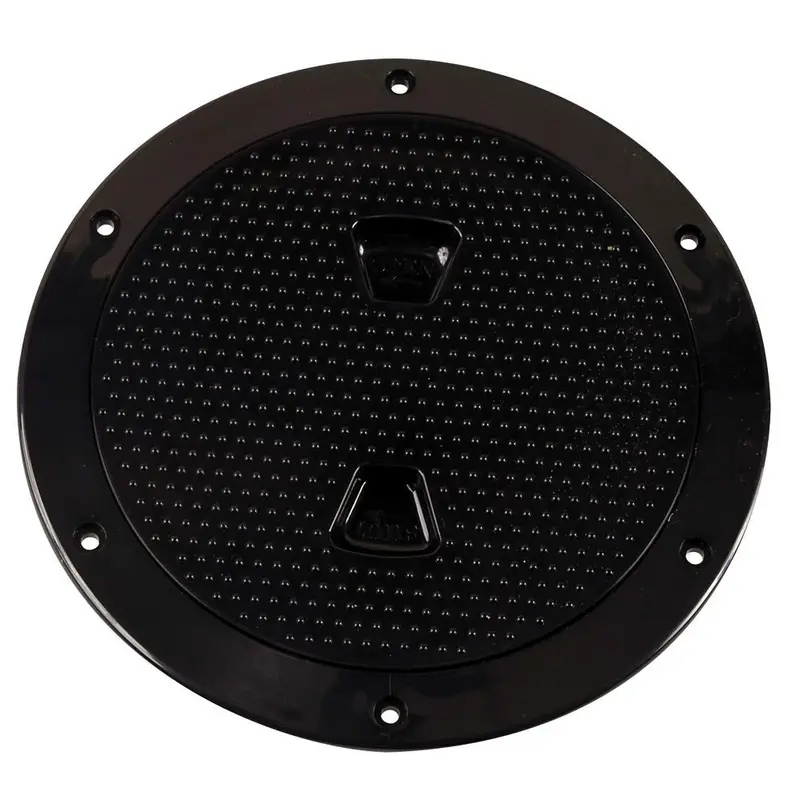 Beckson 6-Inch Non-Skid Screw-Out Deck Plate – Black (Dp62-B) 1