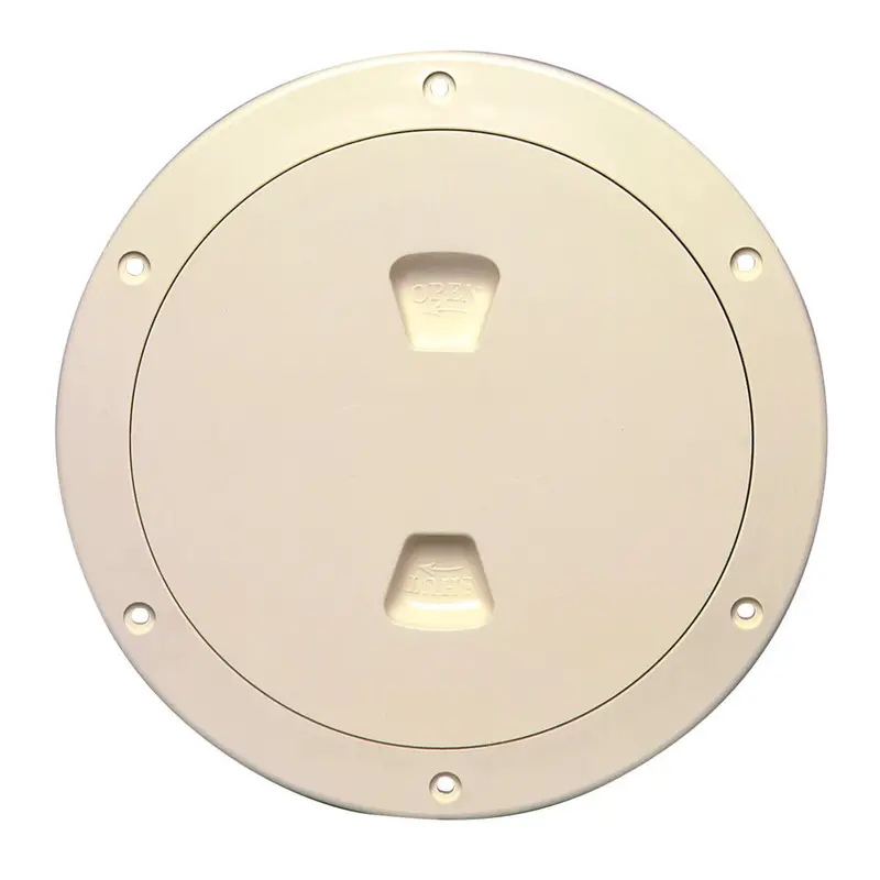 Beckson 6-Inch Smooth-Center Screw-Out Deck Plate – Beige (Dp60-N) 1