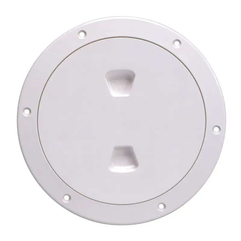 Beckson 6-Inch Smooth-Center Screw-Out Deck Plate – White (Dp60-W) 1