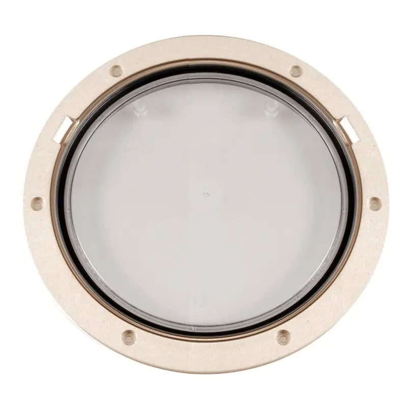 Beckson 8-Inch Clear-Center Pry-Out Deck Plate – Beige (Dp81-N-C) 1
