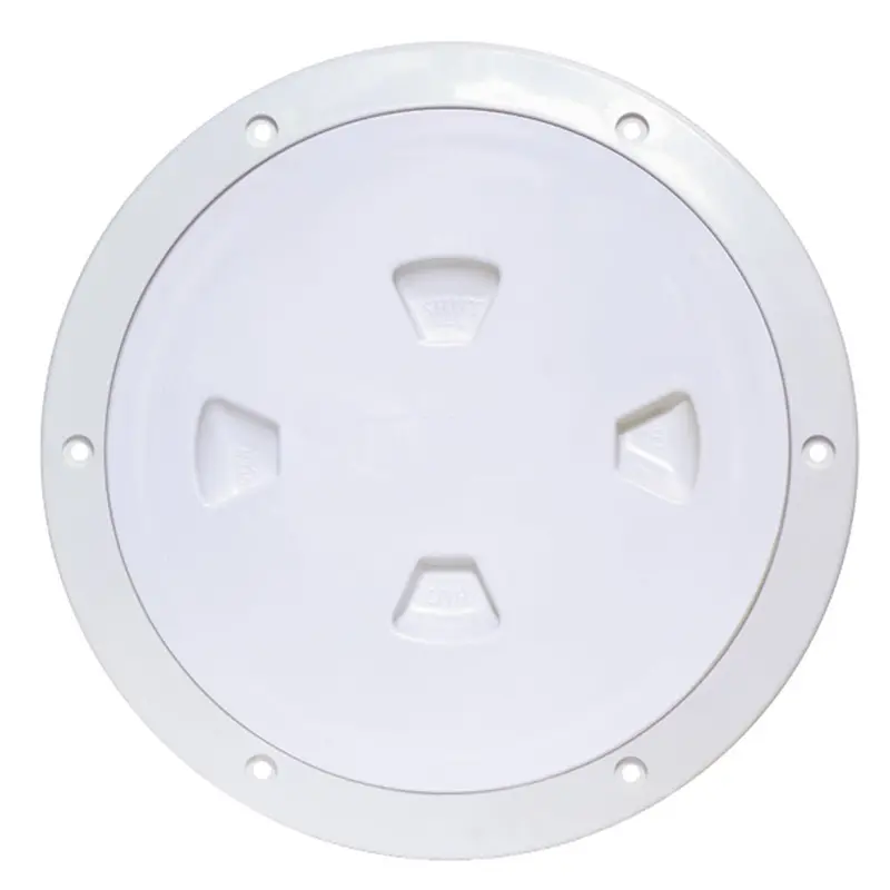 Beckson 8-Inch Smooth-Center Screw-Out Deck Plate – White (Dp80-W) 1