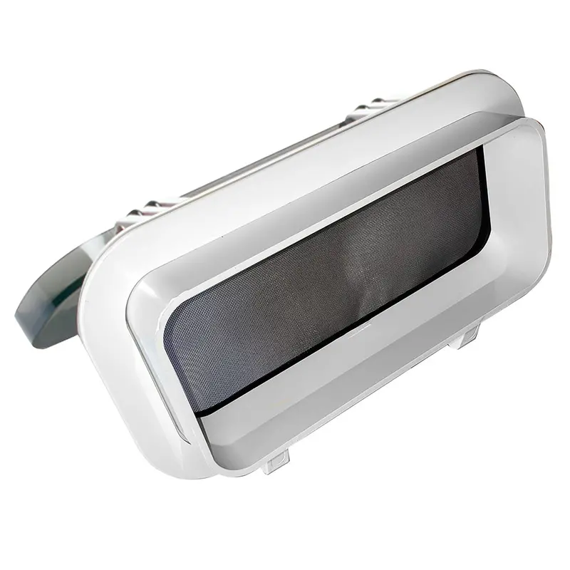 Beckson Po512-Wc-20 Self-Draining Port – 5" × 12" × 2", White Composite Frame [Po512-Wc-20] 1